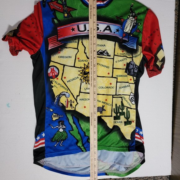 RARE Voler One if by Land, Two if by Sea Cycling Jersey Size Medium - Picture 5 of 7